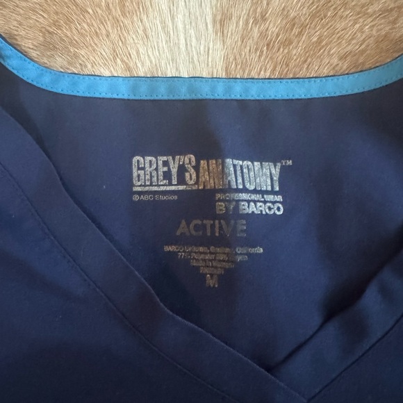 Grey's Anatomy Dark Blue Short Sleeve Top - Picture 2 of 3